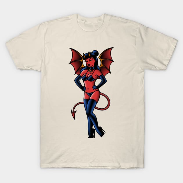 Demon Girl T-Shirt by OldSalt